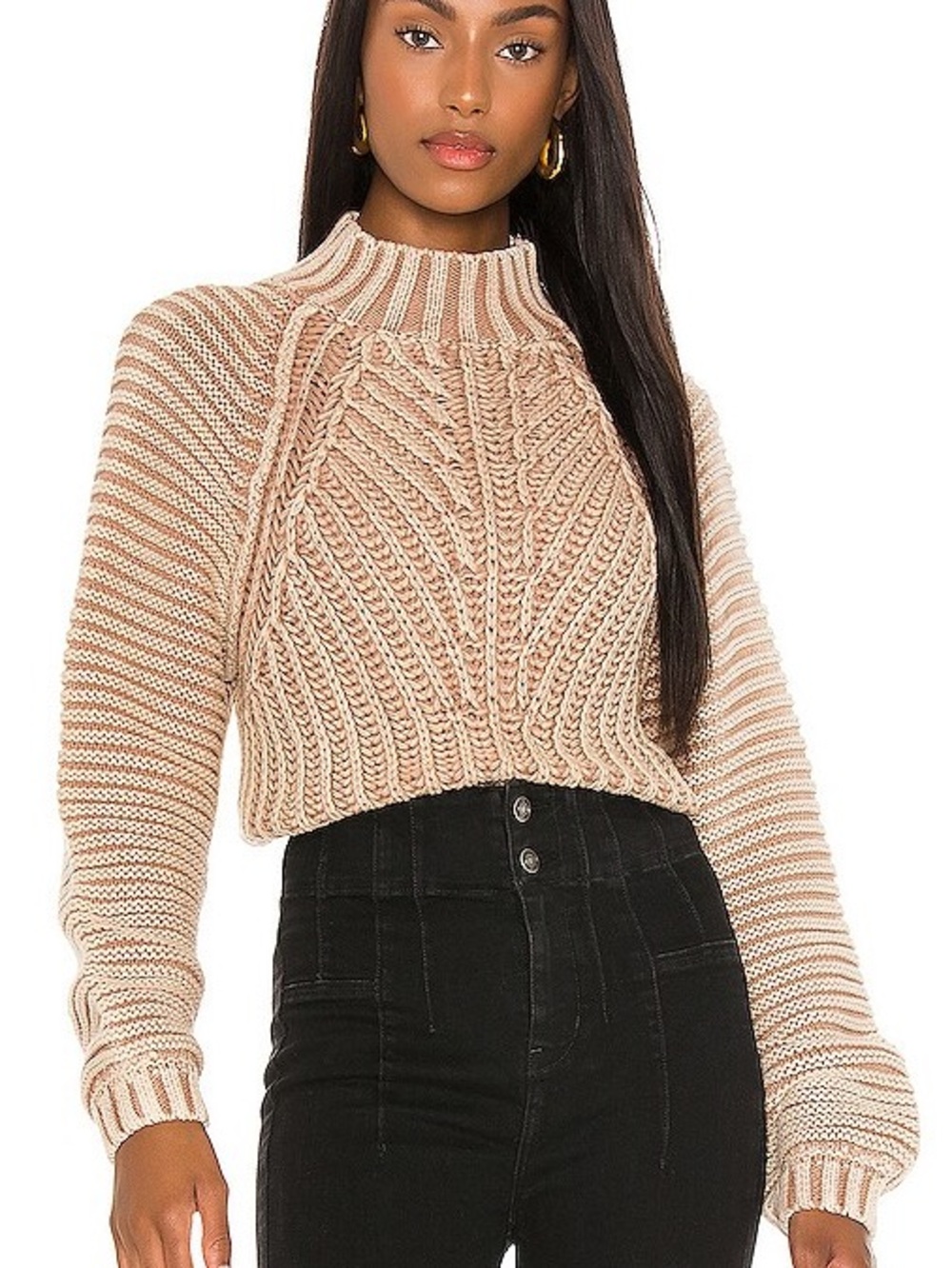 FREE PEOPLE Sweetheart Sweater in Sand Castle Size Small - Picture 4 of 10
